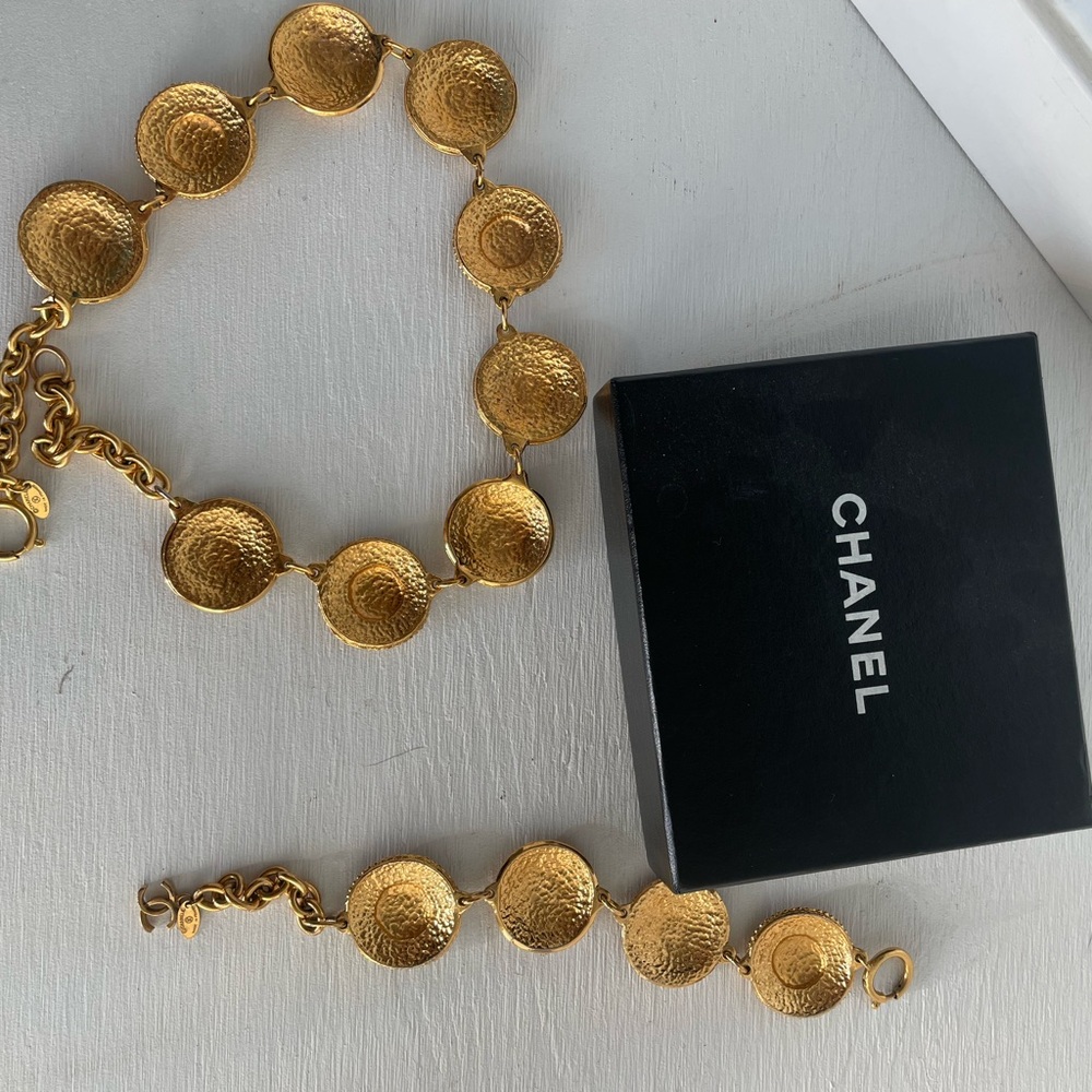 Chanel 31 Rue Cambon Medallion Collar Necklace & Bracelet Vintage - Picture 10 of 10